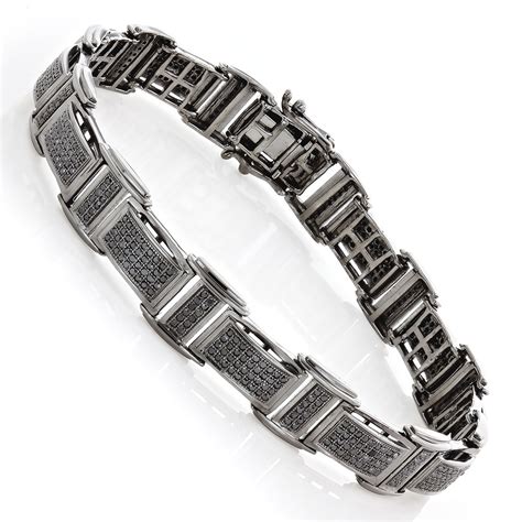 men's designer bracelets cartier|men's bracelets with black diamonds.